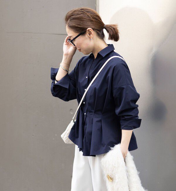 NOLLEY'S「【WEB＆一部店舗限定カラー】【GOODS BUYER 石田別注カラー】ストレッチタフタスキッパータックシャツ」|シャツ・ブラウス|