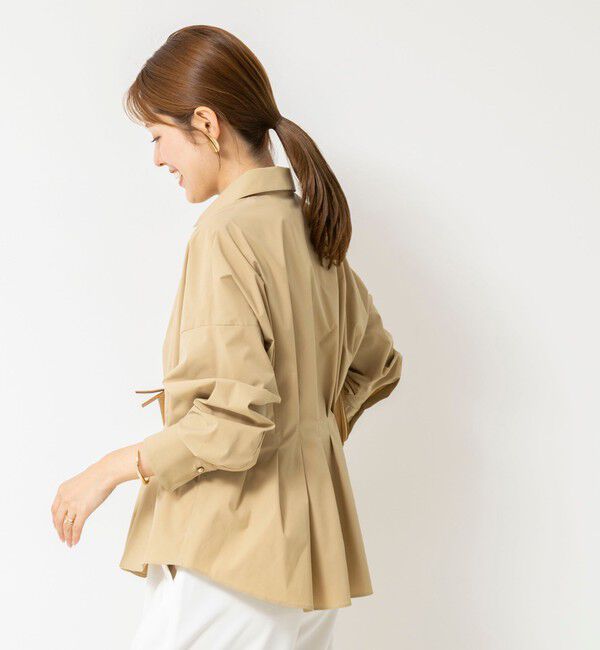 NOLLEY'S「【WEB＆一部店舗限定カラー】【GOODS BUYER 石田別注カラー】ストレッチタフタスキッパータックシャツ」|シャツ・ブラウス|