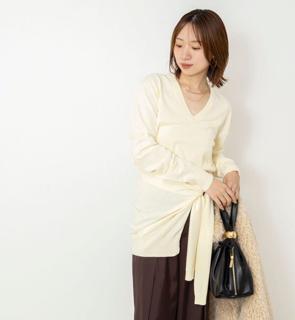 NOLLEY'S「【 SHOP PRESS二見別注カラー】レイヤードピース付きVネックプルオーバー」|ニット・セーター|