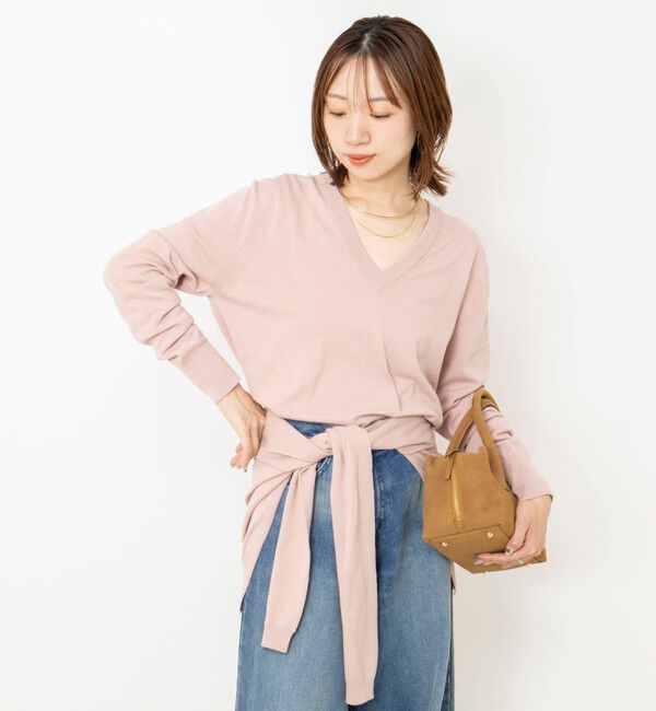 NOLLEY'S「【 SHOP PRESS二見別注カラー】レイヤードピース付きVネックプルオーバー」|ニット・セーター|