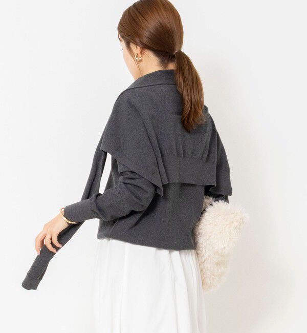NOLLEY'S「【 SHOP PRESS二見別注カラー】レイヤードピース付きVネックプルオーバー」|ニット・セーター|