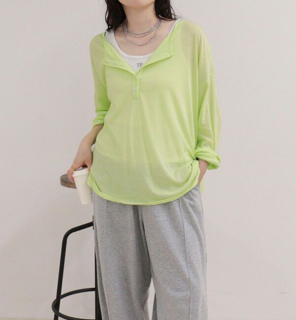 fredy emue「ヘンリー2WAYルーズロンTシャツ」|Tシャツ・カットソー|