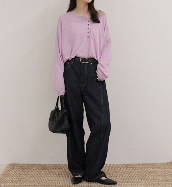 fredy emue「ヘンリー2WAYルーズロンTシャツ」|Tシャツ・カットソー|