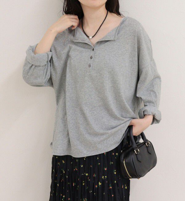 fredy emue「ヘンリー2WAYルーズロンTシャツ」|Tシャツ・カットソー|