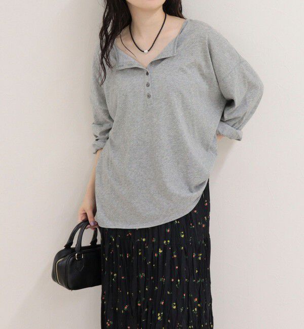 fredy emue「ヘンリー2WAYルーズロンTシャツ」|Tシャツ・カットソー|