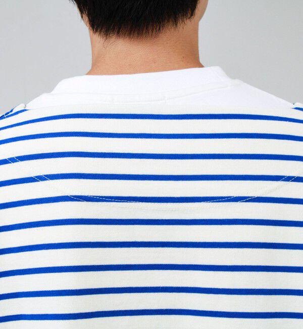 GLOSTER「【ユニセックス】ワイドバスクシャツ ボートネック ボーダー オーバーサイズ」|Tシャツ・カットソー|