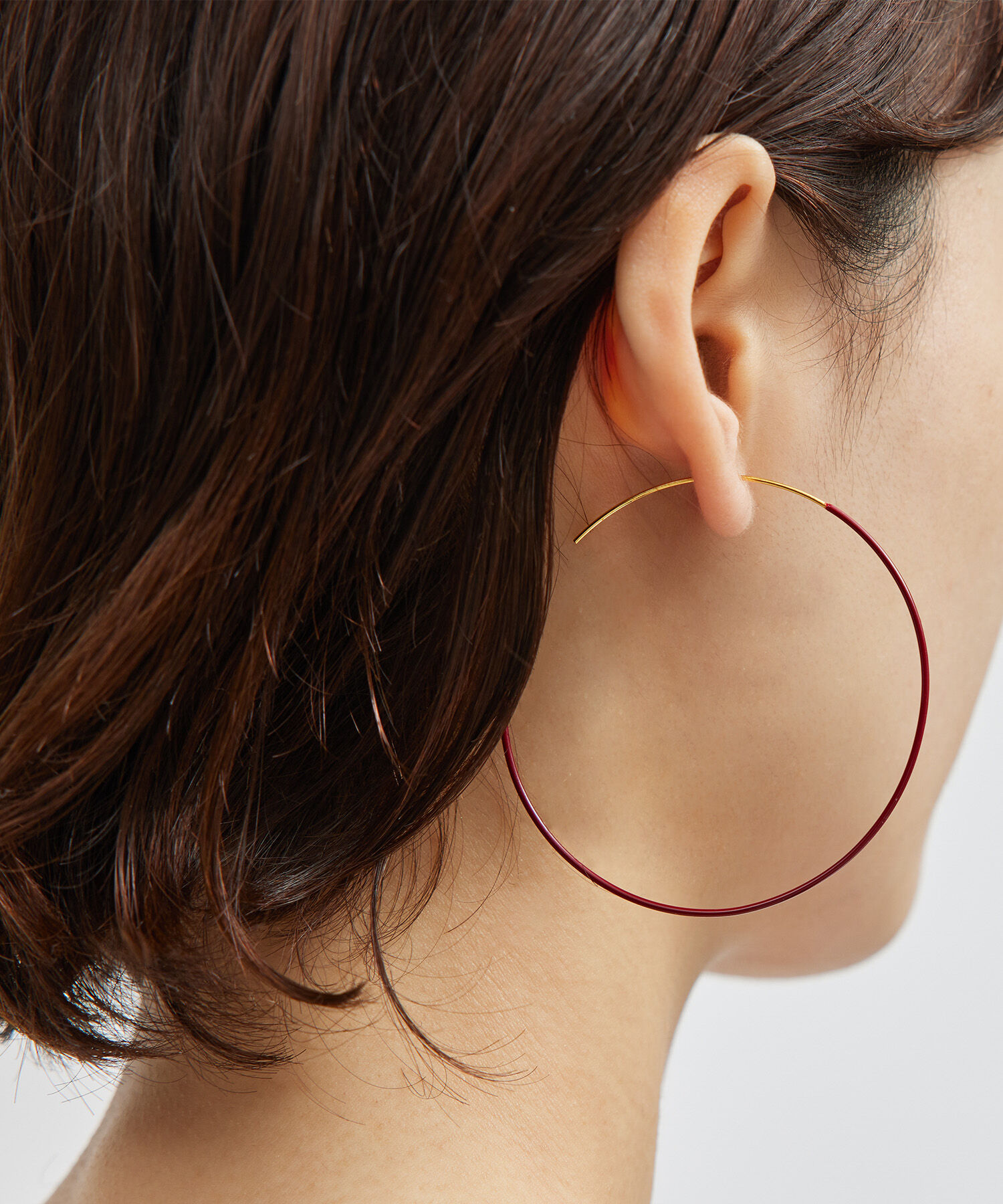 ROPE「ナローラインフープピアス」|ピアス|