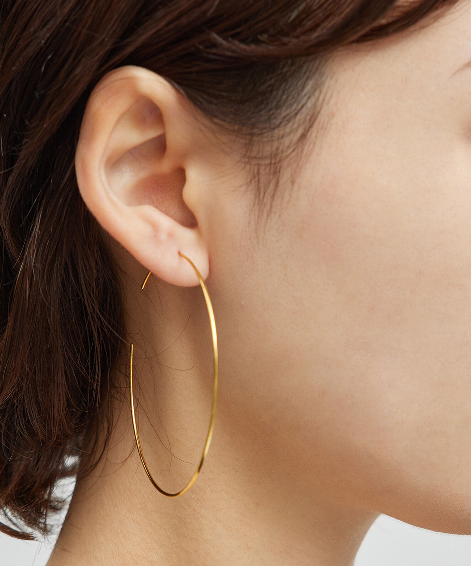 ROPE「ナローラインフープピアス」|ピアス|