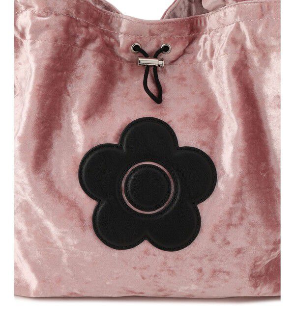 VIS「【MARY QUANT&times;VIS】フリルハンドルベロアトートバッグ」|トートバッグ|