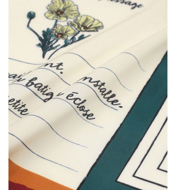 ROPE PICNIC PASSAGE「PARIS Peaceful Scenery スカーフ 70cm」|バンダナ・スカーフ|