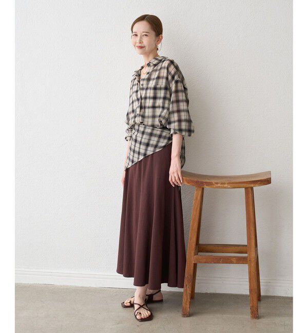 Rope&rsquo;Picnic「マドラスチェックボイルシアーシャツ」|シャツ・ブラウス|