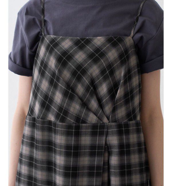 Rope&rsquo;Picnic「【一部店舗限定】マドラスチェックボイルシアーキャミワンピース」|ワンピース|