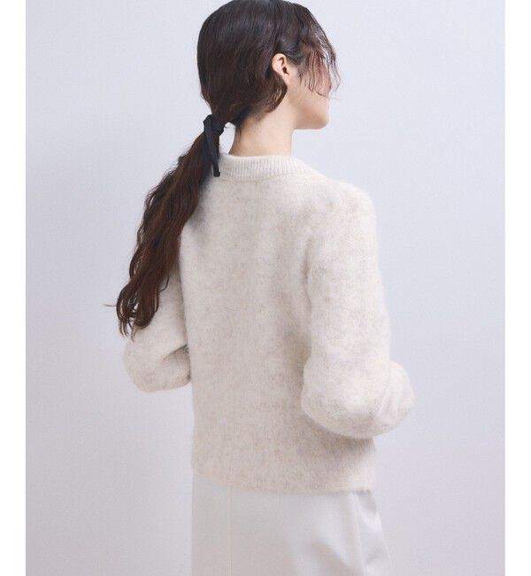 ADAM ET ROPE'「【WEB限定】フラッフィージップショートカーディガン」|カーディガン|
