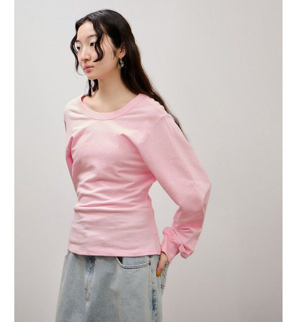 ADAM ET ROPE'「バックコンシャストップス」|Tシャツ・カットソー|ピンク系(65)