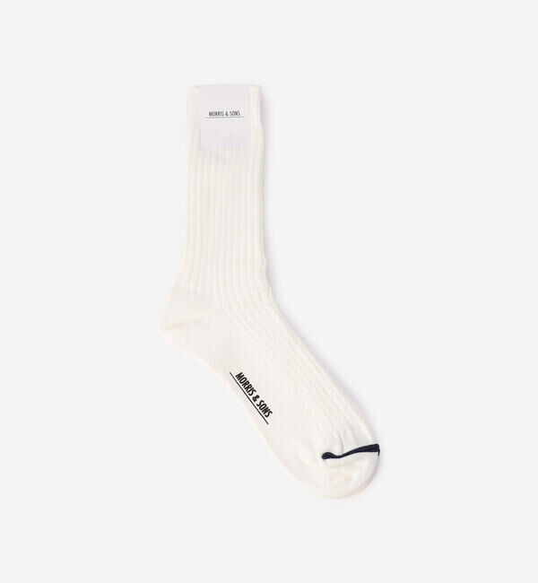 Morris & Sons「MORRIS & SONS | ソフトリブソックス MEN」|ソックス|OFFWHITE