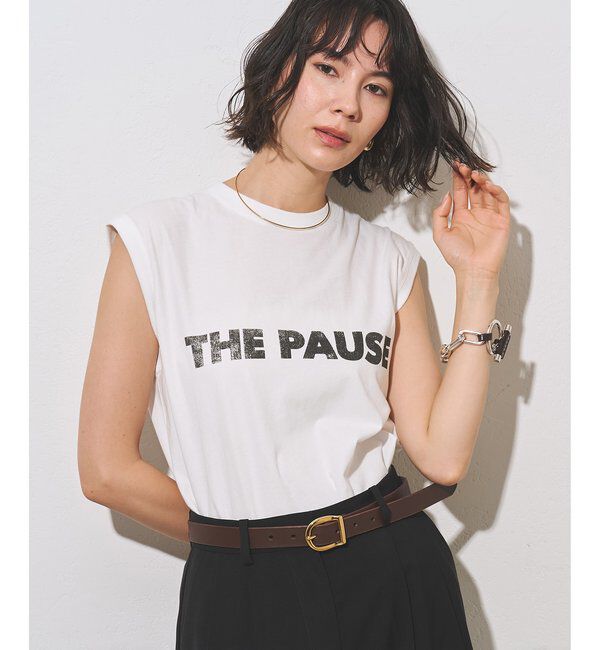 THE PAUSE「【THE PAUSE】THE PAUSE ノースリーブTEE」|Tシャツ・カットソー|