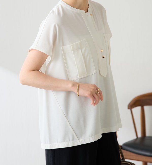  「【さらりとした着心地】ポケットデザインカットソー」|Tシャツ・カットソー|