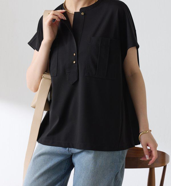  「【さらりとした着心地】ポケットデザインカットソー」|Tシャツ・カットソー|