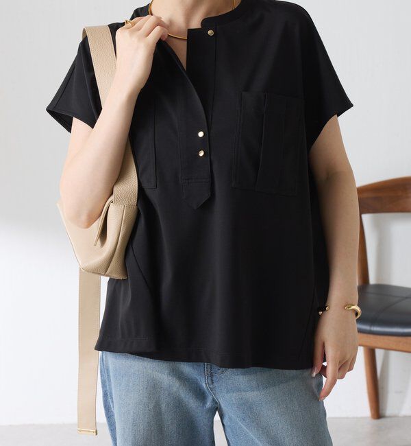  「【さらりとした着心地】ポケットデザインカットソー」|Tシャツ・カットソー|