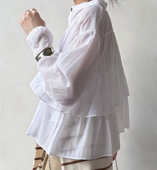  「【完売カラー再追加！/WEB限定】ラッフルブラウス」|シャツ・ブラウス|