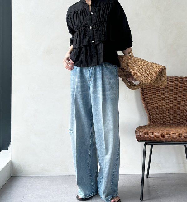 「【完売カラー再追加！/WEB限定】ラッフルブラウス」|シャツ・ブラウス|