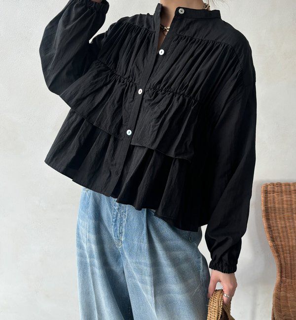  「【完売カラー再追加！/WEB限定】ラッフルブラウス」|シャツ・ブラウス|