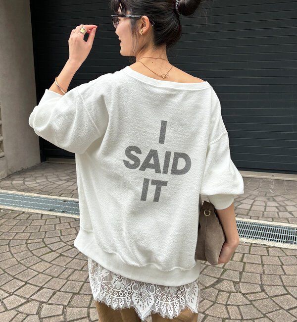  「【インフルエンサーOKOCHI企画】リバーシブルロゴスウェット」|Tシャツ・カットソー|オフホワイト