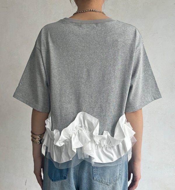  「【WEB限定】裾フリルTEE」|Tシャツ・カットソー|