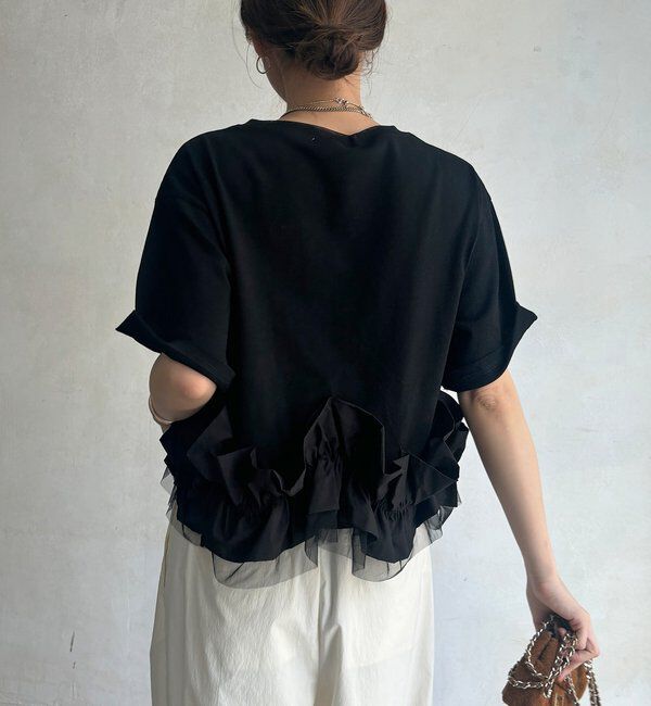  「【WEB限定】裾フリルTEE」|Tシャツ・カットソー|