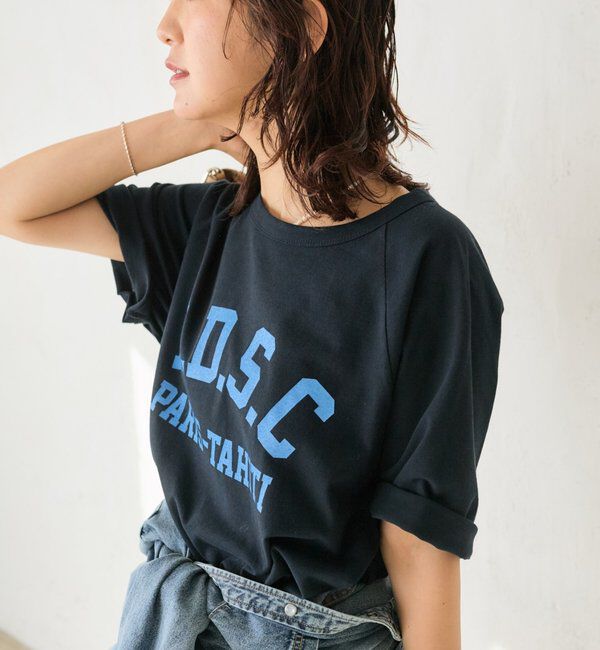  「【Yossshiiii企画/6色展開/ひんやりタッチ】R.D.S.CロゴTee」|Tシャツ・カットソー|ネイビー