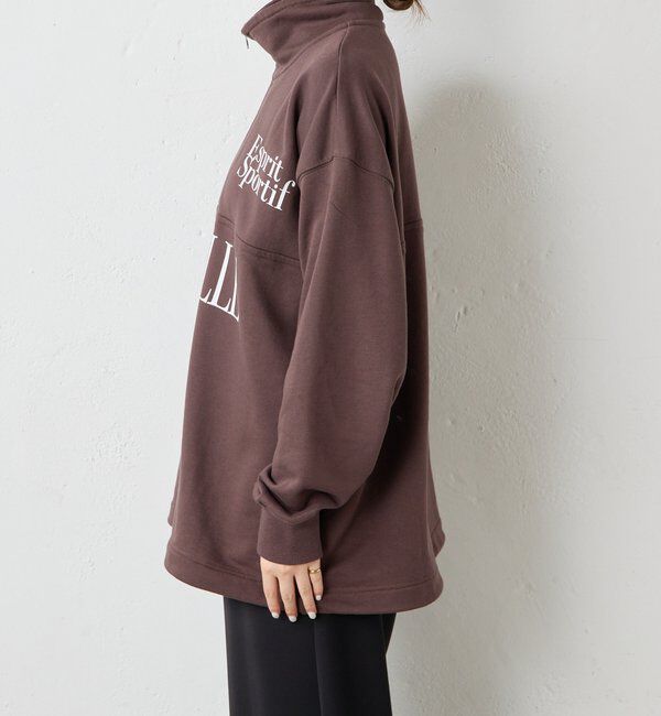  「プリントハーフジップスウェット」|Tシャツ・カットソー|