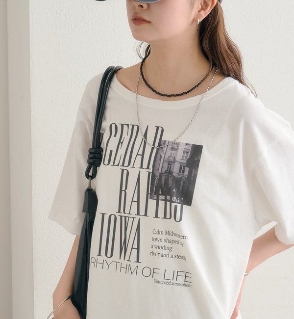  「ダメージロゴTシャツ」|Tシャツ・カットソー|