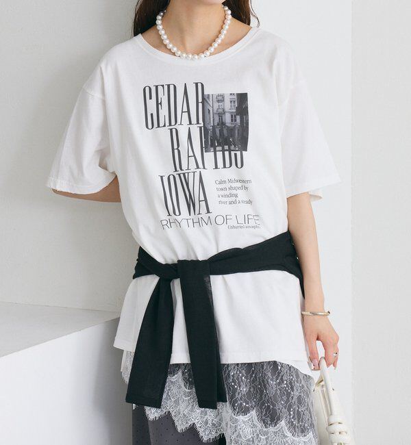  「ダメージロゴTシャツ」|Tシャツ・カットソー|