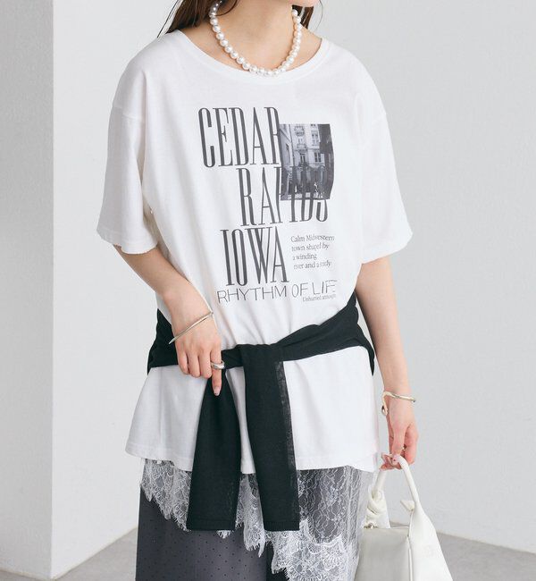  「ダメージロゴTシャツ」|Tシャツ・カットソー|