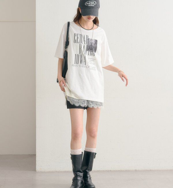  「ダメージロゴTシャツ」|Tシャツ・カットソー|