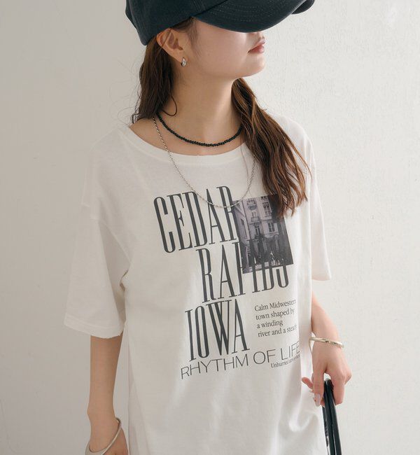  「ダメージロゴTシャツ」|Tシャツ・カットソー|