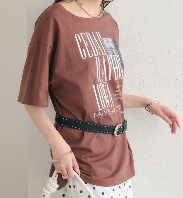  「ダメージロゴTシャツ」|Tシャツ・カットソー|