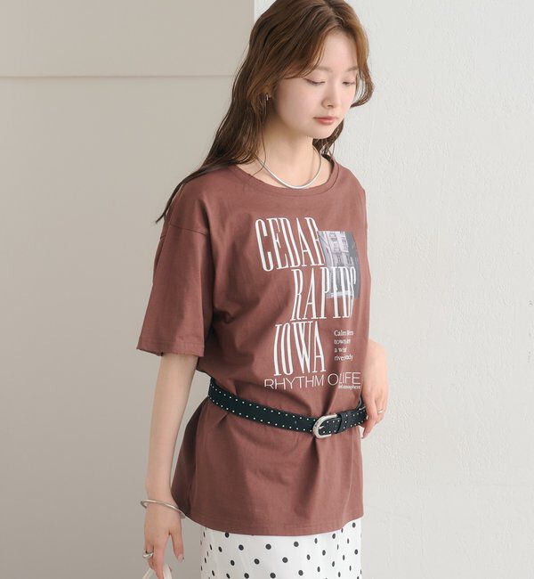  「ダメージロゴTシャツ」|Tシャツ・カットソー|