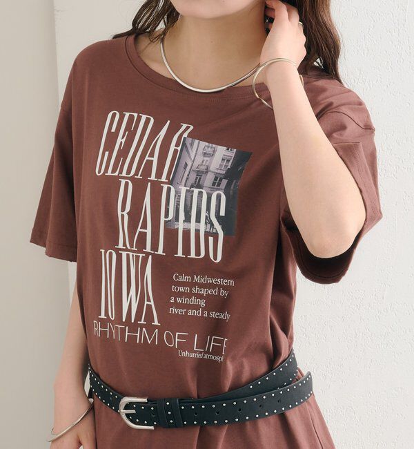  「ダメージロゴTシャツ」|Tシャツ・カットソー|
