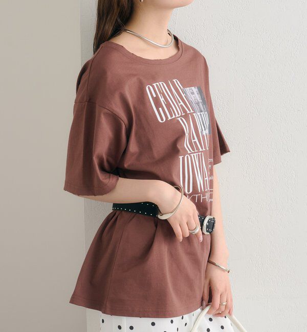  「ダメージロゴTシャツ」|Tシャツ・カットソー|