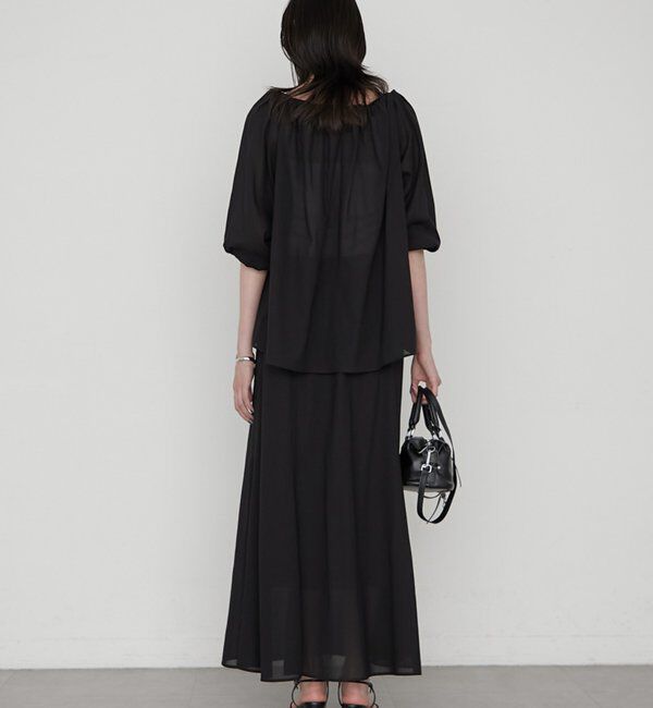  「《セットアップ可》【JAPAN MADE】カラミメッシュフレアスカート」|スカート|
