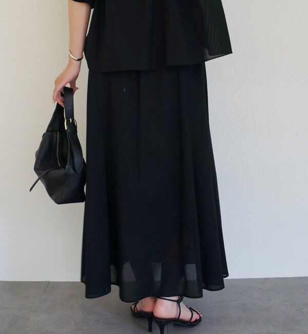  「《セットアップ可》【JAPAN MADE】カラミメッシュフレアスカート」|スカート|
