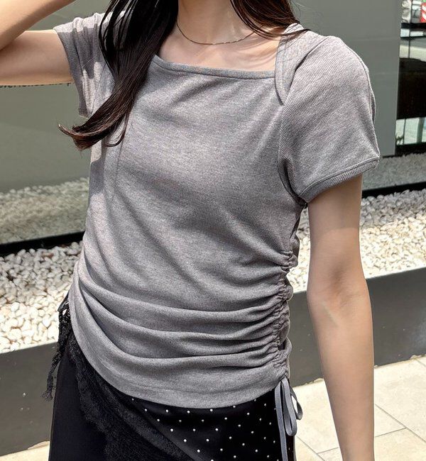  「スクエアネックドロストT」|Tシャツ・カットソー|