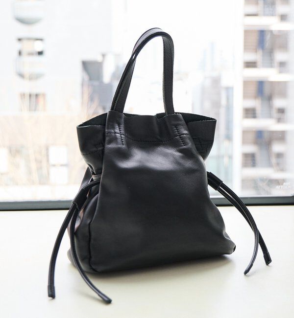  「【再入荷】レザー巾着ショルダーバッグ」|トートバッグ|