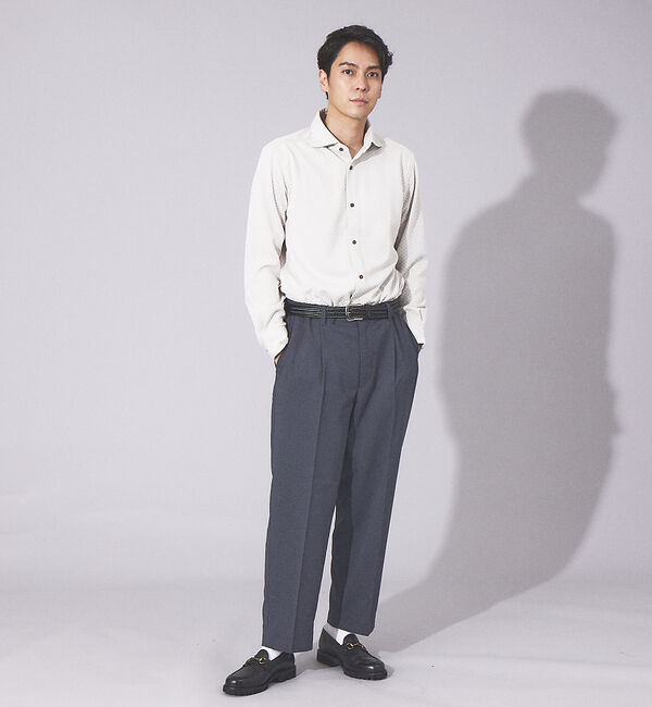 ABAHOUSE「【FLEX SHIRTS】ダイヤ柄 フクレジャカード シャツ」|シャツ・ブラウス|