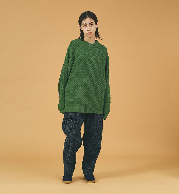 ABAHOUSE「【WEB限定】ループネップデニムワイドチノパンツ/Revo.」|デニム|