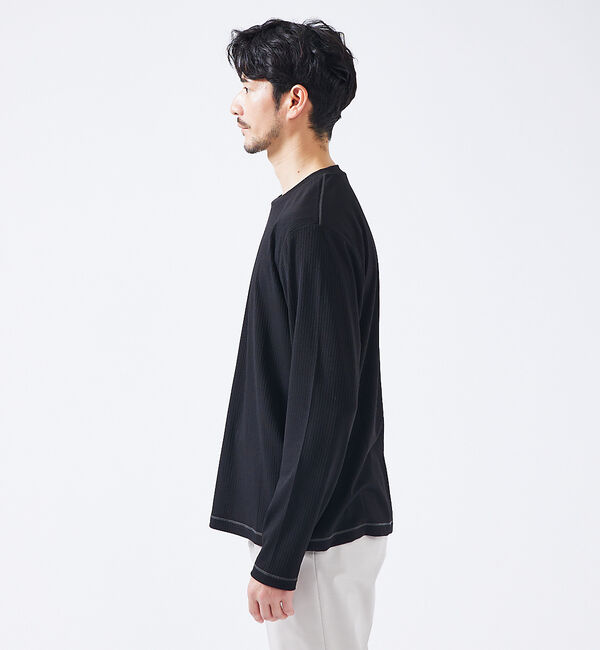 ABAHOUSE「【ストレッチテレコ】長袖Tシャツ」|Tシャツ・カットソー|