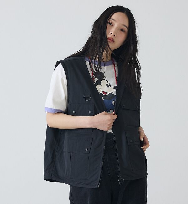 ABAHOUSE「【Barbour / バブアー】フィッシングベスト/Fly Fishing Ve」|ブルゾン・スタジャン|ブラック