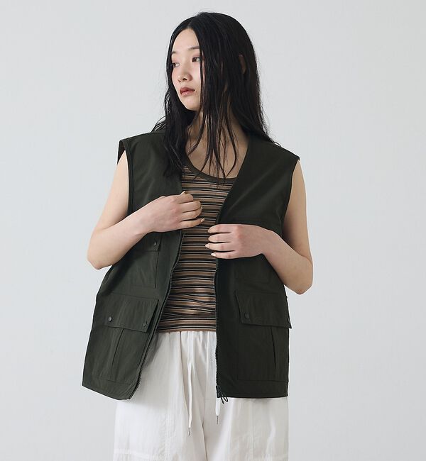 ABAHOUSE「【Barbour / バブアー】フィッシングベスト/Fly Fishing Ve」|ブルゾン・スタジャン|