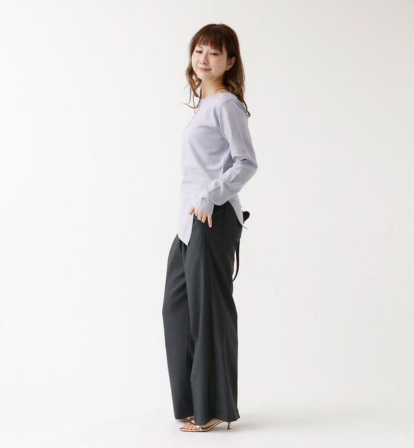 Rouge vif「【一部店舗限定】センターシーム ボートネックニットプルオーバー」|ニット・セーター|